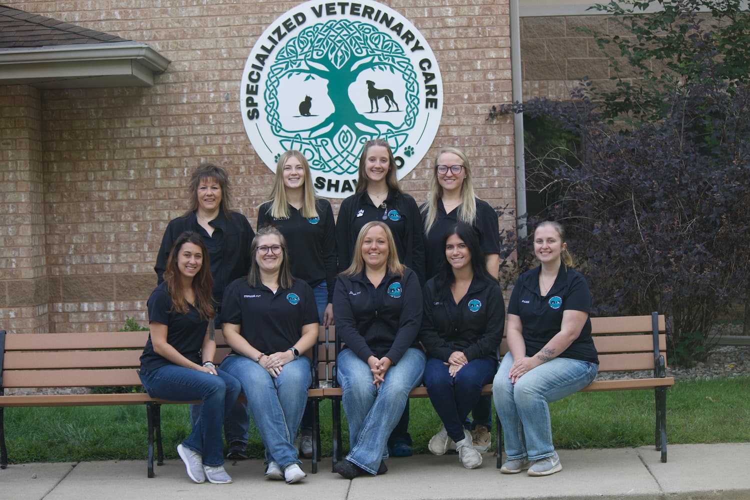 SVCS team carrying a puppy